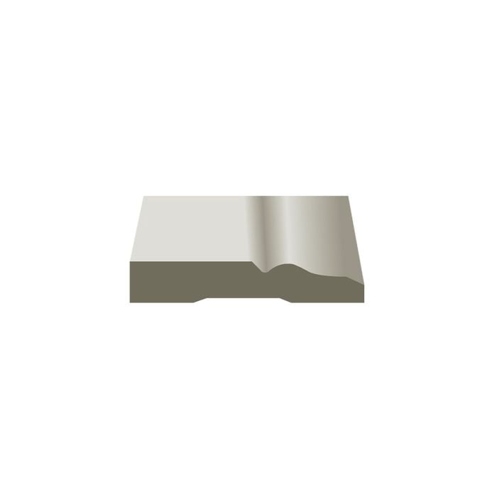 Hume 42 x 18mm 5.4m Moulding White MDF Primed Colonial