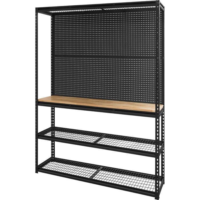 Pinnacle 2090 x 1500 x 540mm Black Matte 4 Tier Heavy Duty Workstation