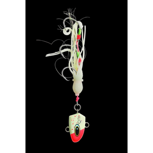 Vexed Bottom Meat 150g Hybrid Fishing Jig Bait Fishing Lure Lumo Pink Head