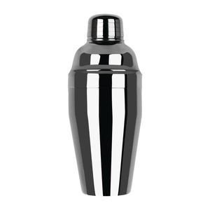 Zanzi Cocktail Shaker Classic Club 3pc Gunmetal 300ml Barware