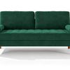 Gyllene 2-Seater Velvet Sofa - Green
