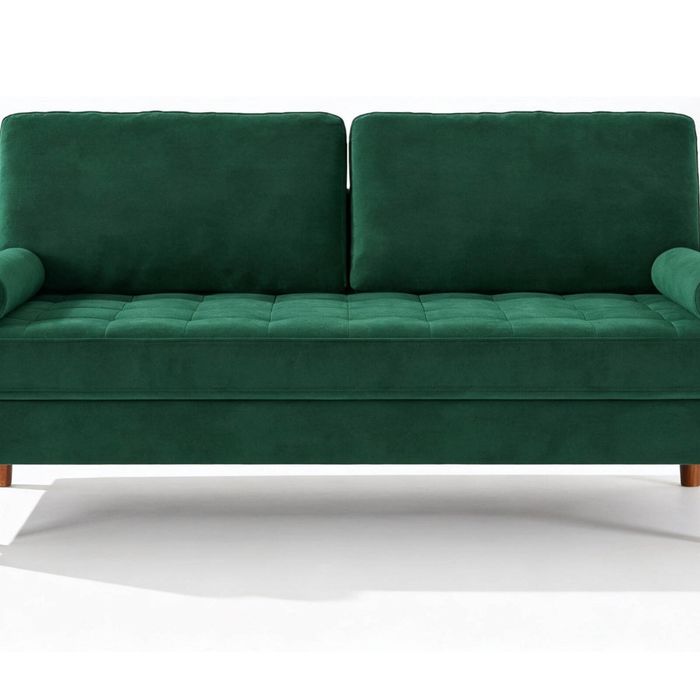 Gyllene 2-Seater Velvet Sofa - Green