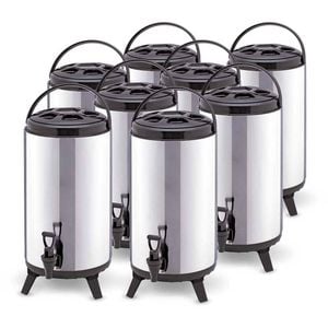 SOGA 8X 14L Portable Insulated Barrel Brew Pot with Dispenser