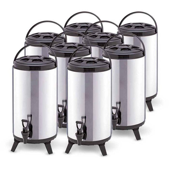 SOGA 8X 14L Portable Insulated Barrel Brew Pot with Dispenser