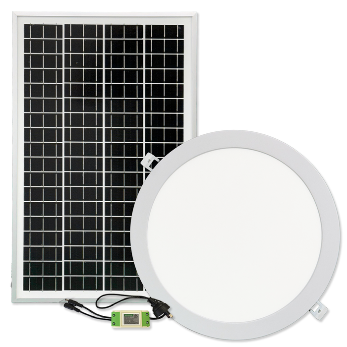 EzyLite 300mm Round HYBRID SolarLight Easy DIY Flush Mount Skylight Alternative with Bonus Driver