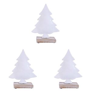3x LVD Xmas Tree Assorted Pink Decorative Sculpture Ornament Home/Lounge Decor