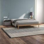 Milano Decor Giulia Wooden Mattress Bed Base King Natural