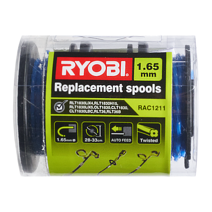 Ryobi Line Trimmer Spool and Line - 3 Pack