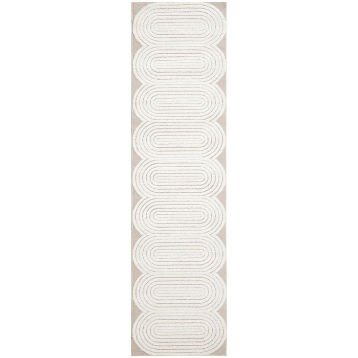 The Rug Connection Skye Carl Beige 400x80cm - Large Runner Pet Friendly Indoor Rug