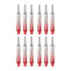 12pc Target Pro Vision Polycarbonate Shaft Dart Stem Game Accessory Short Red