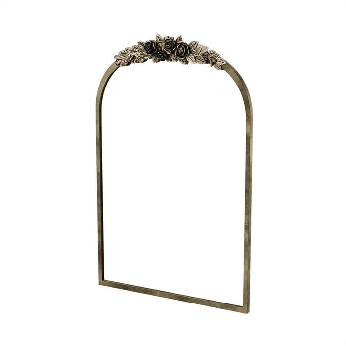P&P Antique Brass Baroque Mirror for Hallway