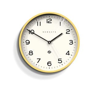 Newgate Number Three Echo Clock Silicone Yellow