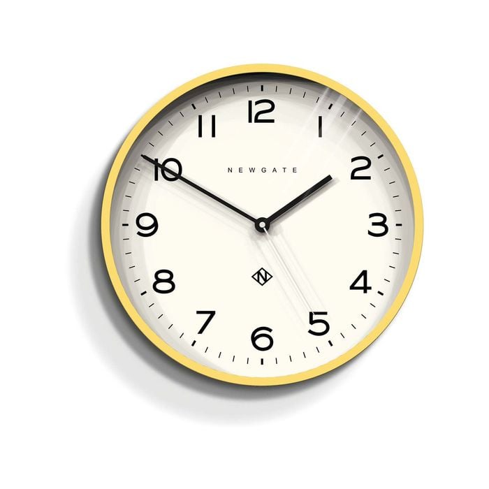Newgate Number Three Echo Clock Silicone Yellow
