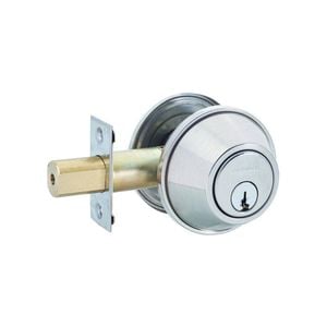 Lockwood Polished Stainless Steel Symmetry Double Cylinder Deadbolt