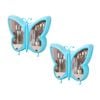 SOGA 2X Blue Butterfly Shape Wall-Mounted Makeup Organiser