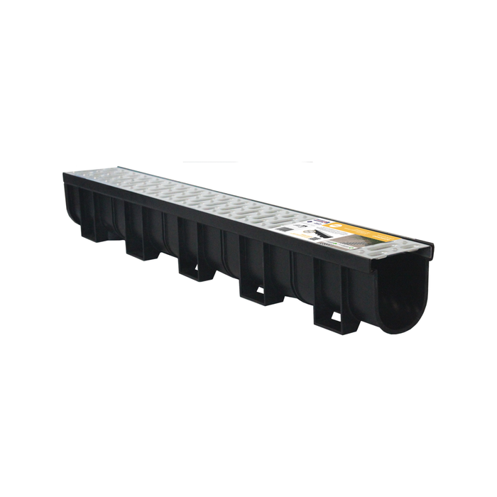 Everhard 1m EasyDRAIN Pressed Stainless Steel Grate And Channel