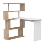 Advwin Computer Desk 180° Rotatable Corner Shelf