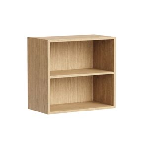 Kaboodle 400-499mm Honey Oak Customisable Med Wall Open Shelf