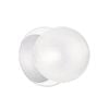 Lexi Lighting Odessa Diamond Cut Glass Led Wall Light With Chrome Base - White/large