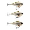 3x Rapala 7cm Rippin' Rap Lipless Sinking Vibe Fishing Lures - Live Roach