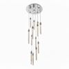 LENA 15 Stick Crystal Chandelier Tri-colour LED (Chrome)