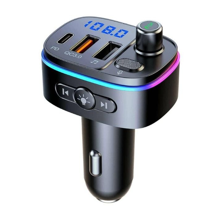 Handsfree Fm Transmitter Wireless Bluetooth Car Mp3 Adapter Dual Fast Charger