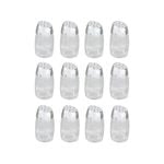 12 Glass Salt And Pepper Shakers Squire