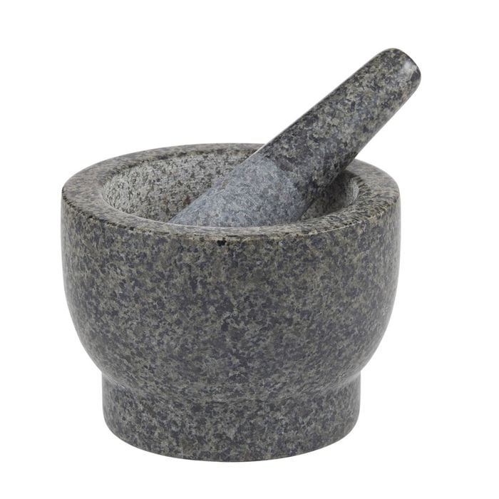 Davis & Waddell Traditional Granite Mortar & Pestle 20x14.5cm - Grey
