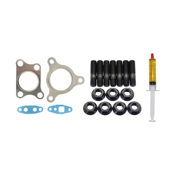 Turbo Charger Installation Stud, Gasket & Lubricant Kit For Nissan Navara D40 Yd25 2.5l 2010 Onwards