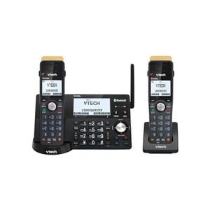 VTech CLS21250 Super Long Range DECT WiFi Cordless Home Phone W/ 2-Handset Black