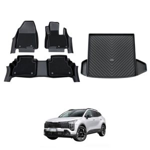 AUSGO Double-Layer Floor Mats & Boot Liner Set for KIA Sportage NQ5 PE 2025-Onwards Without Subwoofer Car Floor Liners Cargo Mat