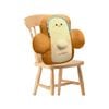 SOGA Happy Face Toast Bread Cushion Back Support Pillow