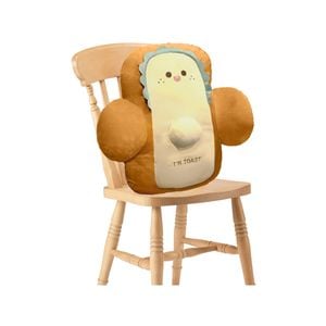 SOGA Happy Face Toast Bread Cushion Back Support Pillow
