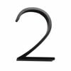 Sandleford 120mm Black Slimline House Number 2