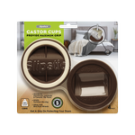 Slipstick Chocolate Castor Cup Gripper - 4 Set