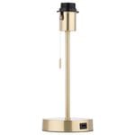 Verve Design Iona Lamp Base With USB-A Port - Brass Finish
