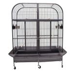 Double Cage with center divider for Bird Parrot Aviary