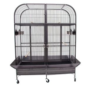 Double Cage with center divider for Bird Parrot Aviary