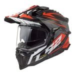 LS2 MX701 Helmet Explorer (L) Spire - Black / Titanium / Red 06