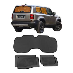 Window Sun Shades For Toyota Prado 250 With-rear-view Mirror Camera 2024-onwards Car Uv Protection Windscreen Blind Mesh