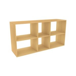 Lugna 183 x 1406 x 390mm Sand 2 x 3 Wide Cube Storage