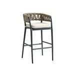 FurnitureOkay Vegas Rope Outdoor Bar Stool