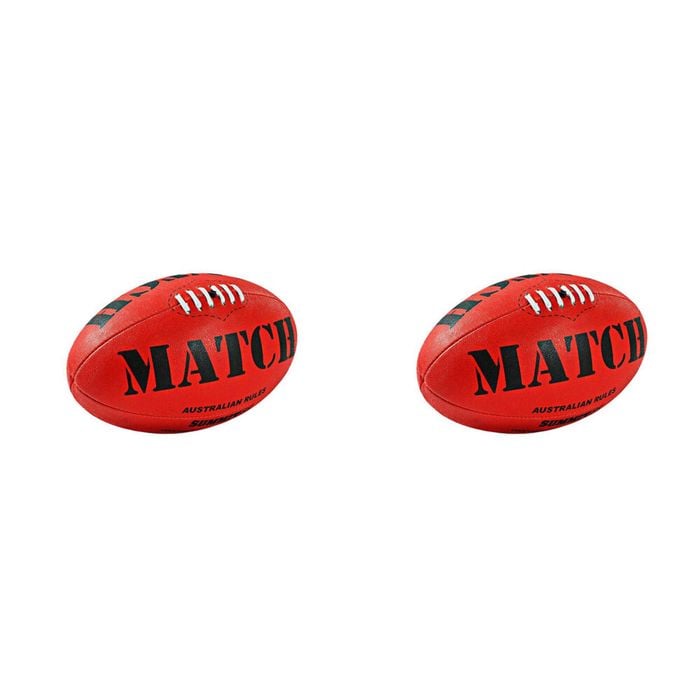 2PK Summit Global Classic Aussie Rules Football Size 5 - Red