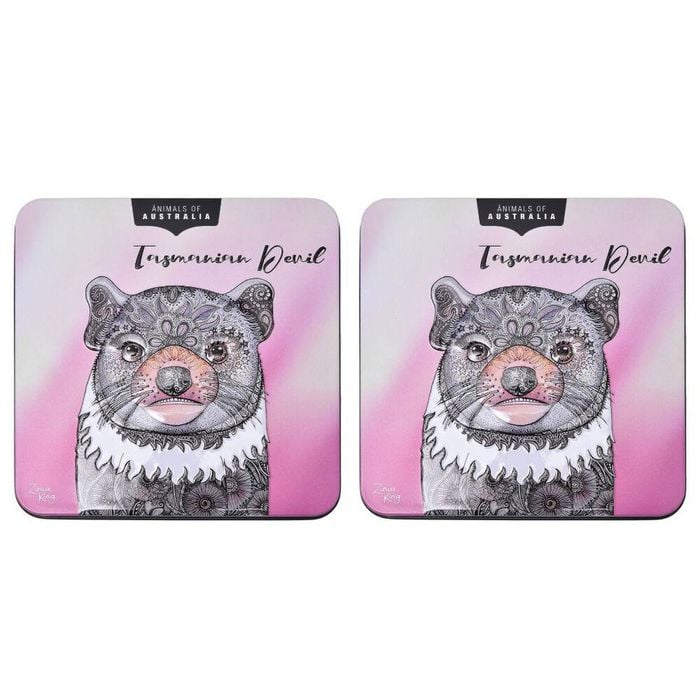 Banksia Red Tasmanian Devil Tin Macadamia Butter Finger Biscuits 150g - 2 Pack