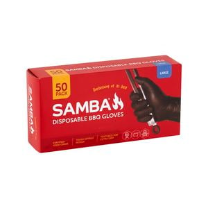Samba Large Disposable BBQ Gloves - 50 Pack