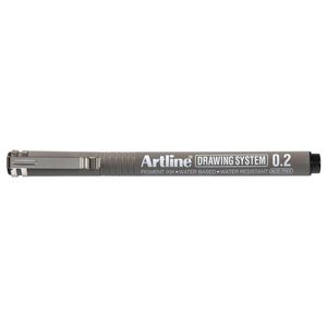 Artline Drawing System Pen 12pcs (Black) (0.2mm)