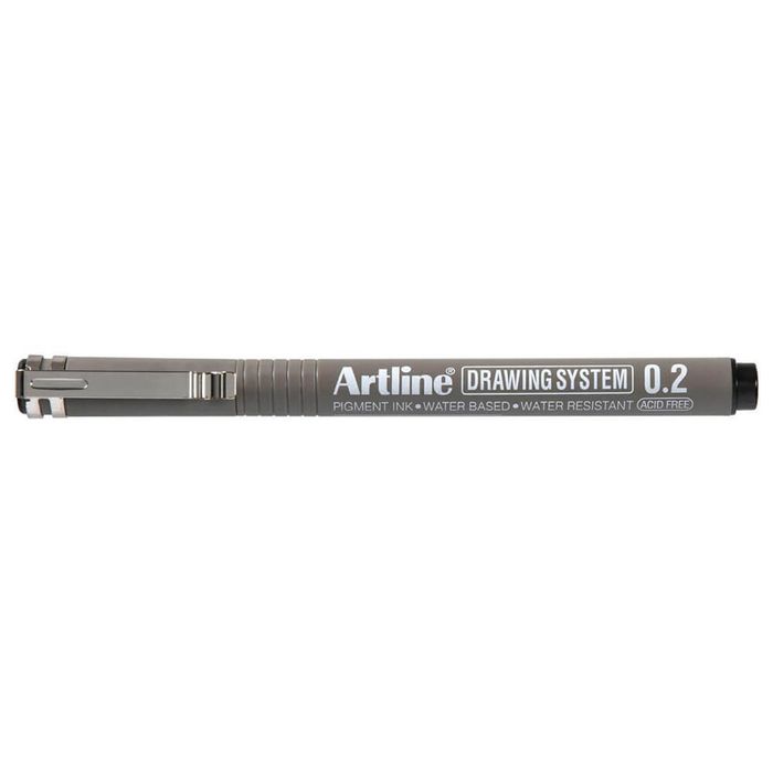 Artline Drawing System Pen 12pcs (Black) (0.2mm)