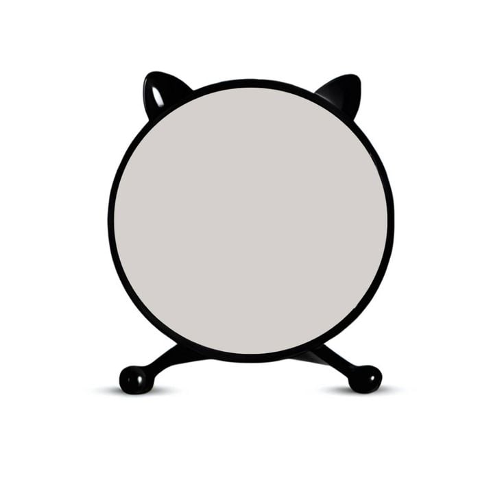SOGA 30cm Black Cat Ear Makeup Mirror – Perfect Vanity Accent