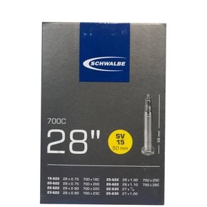 Schwalbe Tube SV15K Presta 700x18-28C (18 to 28 - 622) (27inchx1.00) 105g 50mm