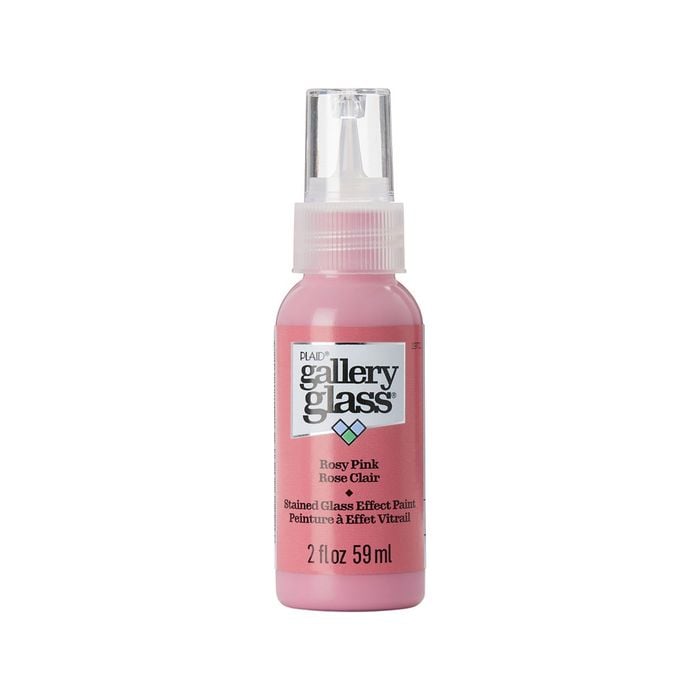 Plaid Gallery 59ml Rosy Pink Glass Paint